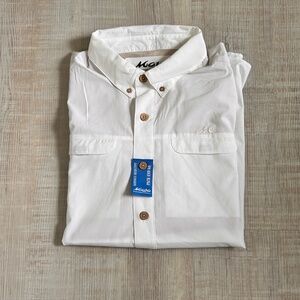 Share  Mojo Sportswear Co Men's Long Sleeve white Shirt Summer Lightweight